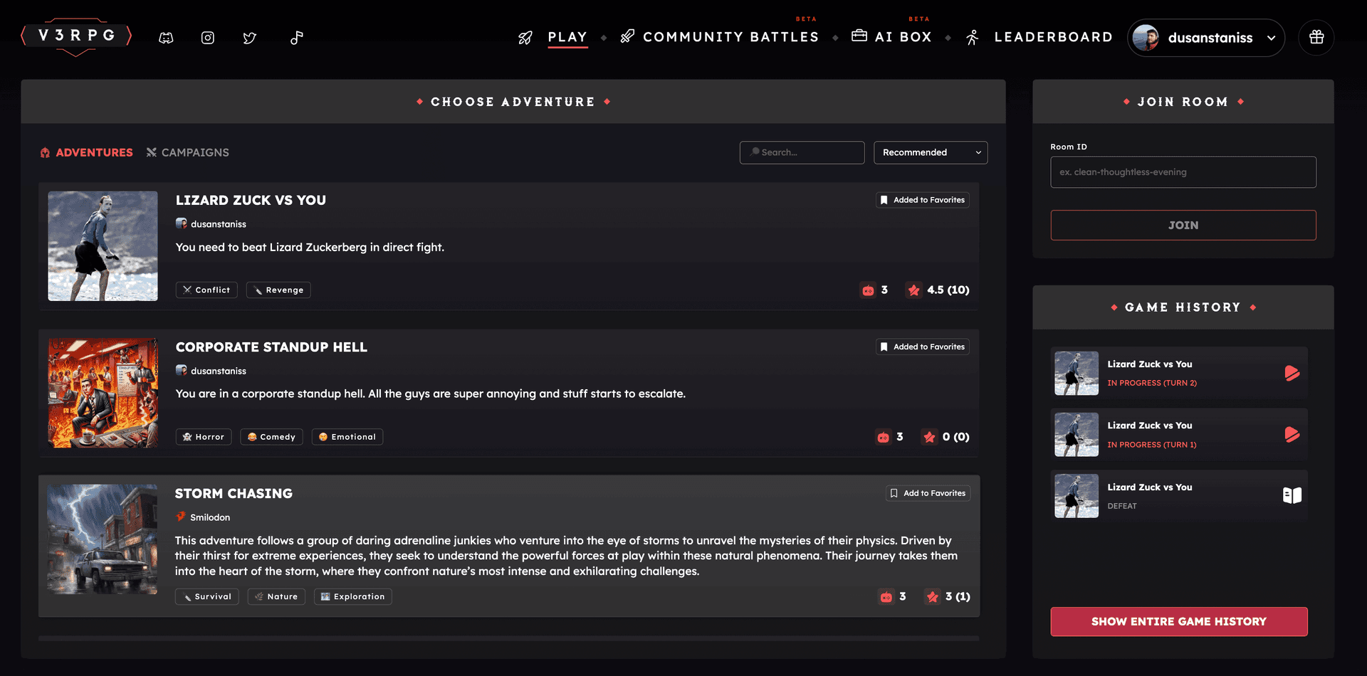 Design your unique hero with advanced customization tools Character Creation Interface